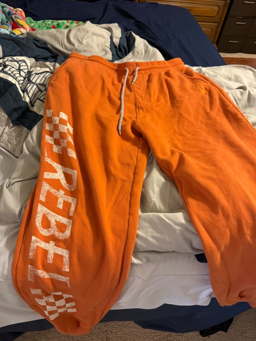 Star Wars Orange Fleece Sweatpants